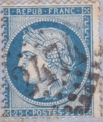 n°60B 011G5R type II sur lettre du 7 avril 74 n°60B 011G5R type II sur lettre du 7 avril 74