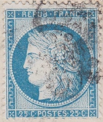 n°60B 112G5R type III (2ème timbre) sur lettre du 13 mai 1874