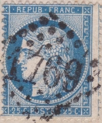 n°60B 051D5R type III sur lettre du 26 janvier 1874 n°60B 051D5R type III sur lettre du 26 janvier 1874