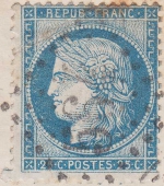 n°60B 137D5R type III (2ème timbre) sur lettre du 17 mai 1874 n°60B 137D5R type III (2ème timbre) sur lettre du 17 mai 1874