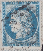 n°60B 137D5R type III (3ème timbre) sur lettre du 2 février 1874 n°60B 137D5R type III (3ème timbre) sur lettre du 2 février 1874