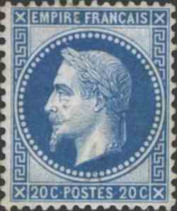 Etude  du planchage du timbre Napoléon dentelé n°29