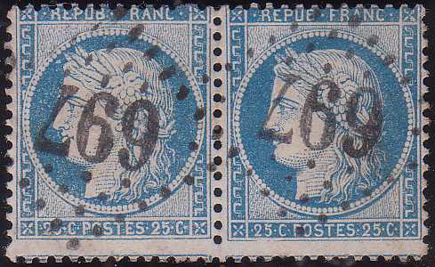 n°60B 136G5RII 3ème état 137G5RIII paire, types II III