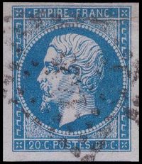  Napoléon dentelé Yvert N° 14 ,  PANNEAU D2 POSITION 69 - 1er état - N° 1 - 