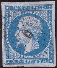  Napoléon dentelé Yvert N° 14 ,  PANNEAU D2 POSITION 83 -  - N° 16 - 