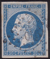  Napoléon dentelé Yvert N° 14 ,  PANNEAU D2 POSITION 88 - 1er état - N° 1 - 
