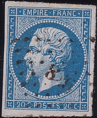  Napoléon dentelé Yvert N° 14 ,  PANNEAU D2 POSITION 88 - 7ème état - N° 7 - 