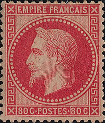 Etude  du planchage du timbre Napoléon dentelé n°32